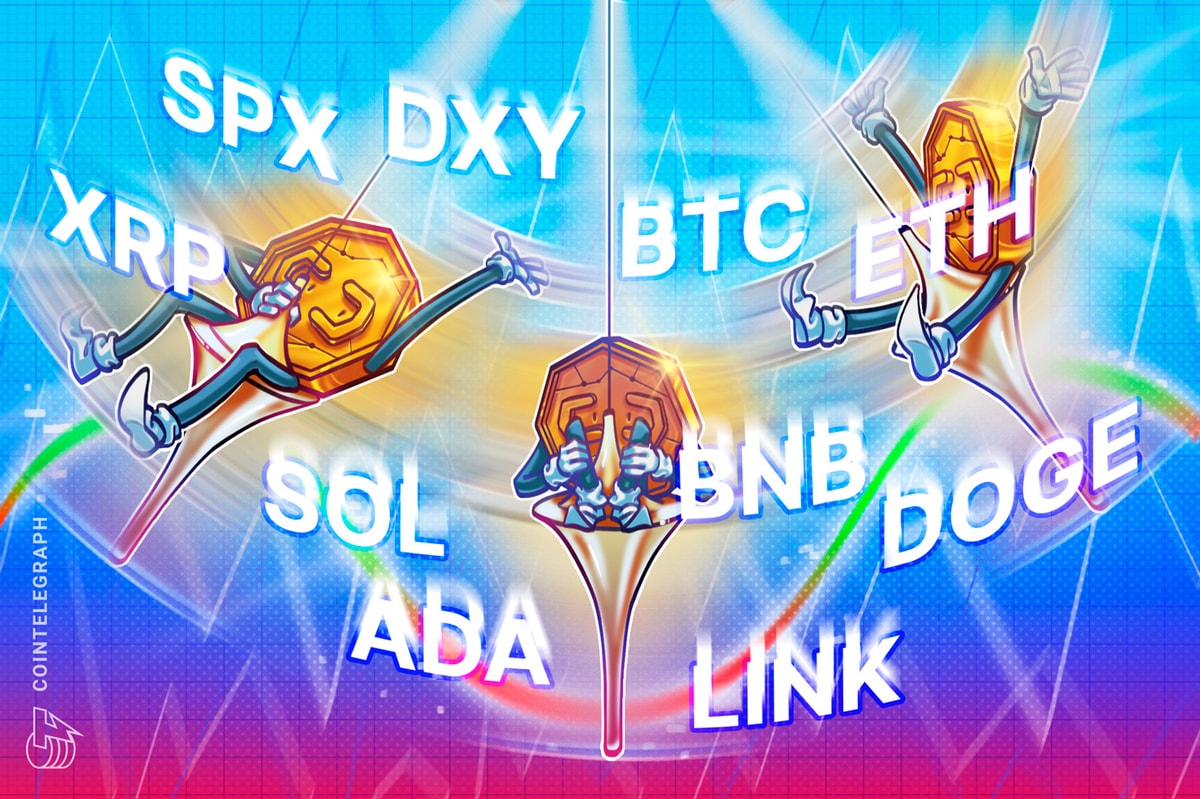 SPX, DXY, BTC, ETH, XRP, SOL, BNB, DOGE, ADA, LINK